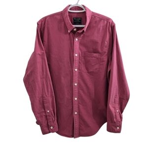 Abercrombie & Fitch Heavy Cotton Pink Button Down Shirt